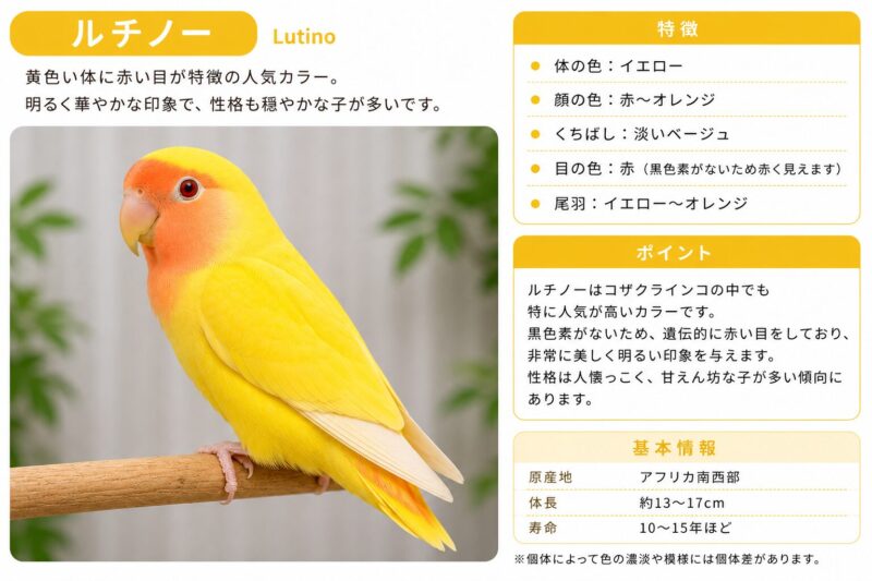コザクラインコ・ルチノー