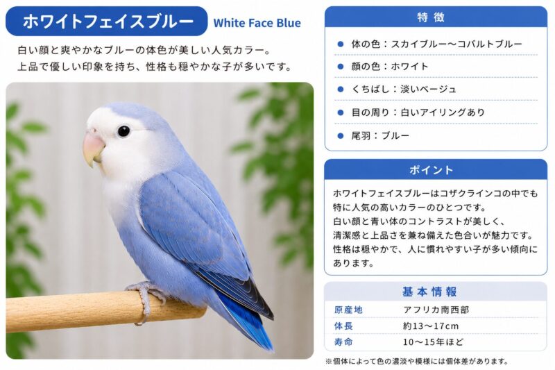 コザクラインコ・ホワイトフェイス