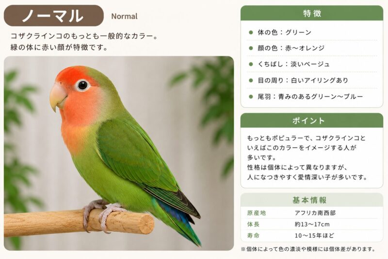 コザクラインコ・ノーマル